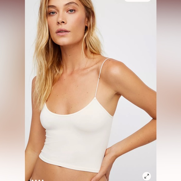 NWOT Free People Intimately Free Skinny
Strap Seamless Brami Tank White Size M/L - Picture 1 of 5